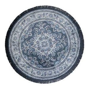 Dutchbone Bodega Vloerkleed Ø 175 cm - Blauw