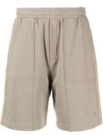 Helmut Lang short de sport à logo brodé - Marron