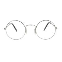 Santa Claus brilletje - verkleed accessoires - zilver - metaal - Kerstman bril