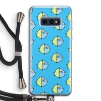 Visjes: Samsung Galaxy S10e Transparant Hoesje met koord
