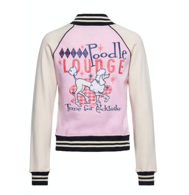 Queen Kerosin Poodle Lounge College Jacket Pink -XXL