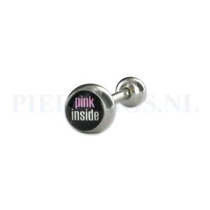 Tongpiercing logo Pink Inside