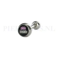 Tongpiercing logo Pink Inside