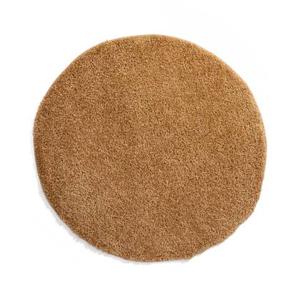 Tapeso Rond hoogpolig vloerkleed shaggy Trend effen - goud - 300 cm