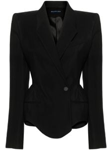 Mugler blazer à boutonnière croisée - Noir