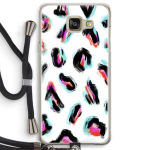 Cheetah color: Samsung Galaxy A5 (2016) Transparant Hoesje met koord