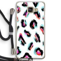Cheetah color: Samsung Galaxy A5 (2016) Transparant Hoesje met koord