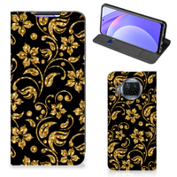 Xiaomi Mi 10T Lite Smart Cover Gouden Bloemen - thumbnail