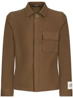 Dolce & Gabbana chest-pocket button-up shirt - Marron