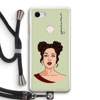 Pop-Art Creator: Pixel 3 Transparant Hoesje met koord
