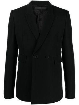 SAPIO blazer en laine à simple boutonnage - Noir