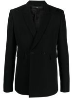 SAPIO blazer en laine à simple boutonnage - Noir