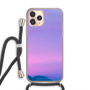 Sunset pastel: iPhone 11 Pro Transparant Hoesje met koord
