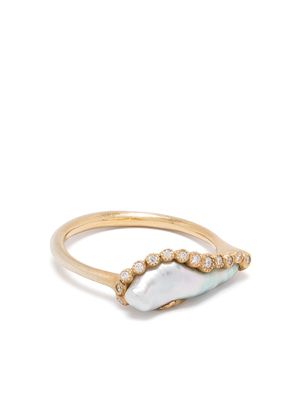 Shinkai bague Wave en or 18ct à ornements
