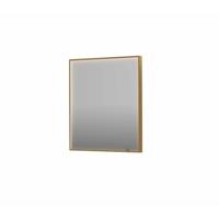 Spiegel INK SP19 70x4x80 cm incl. direct LED-Verlichting Rondom en Spiegelverwarming Geborsteld Mat Goud