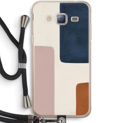 Geo #5: Samsung Galaxy J3 (2016) Transparant Hoesje met koord