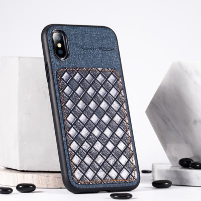 ROCK Origin Series Business TPU + PU beschermende case voor iPhone XS Max