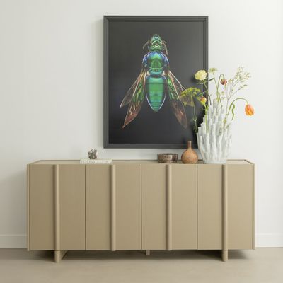 WOOOD Exclusive Dressoir 'Basu' Grenen, 200cm, kleur Mud