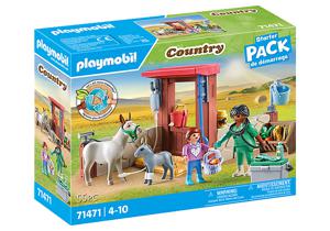 PLAYMOBIL Country Starter Pack boerderij dierenarts met de ezels 71471