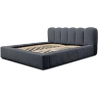 Trae Mobler Dallas 180 x 200 cm Gestoffeerd Bed Donkerblauw