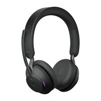 Jabra Evolve2 65 MS On Ear headset Telefoon Bluetooth Stereo Zwart Volumeregeling, Indicator voor batterijstatus, Microfoon uitschakelbaar (mute) - thumbnail