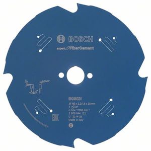 Bosch Accessoires Cirkelzaagblad Expert for Fiber Cement 165X20X2.2/1.6X4 - 2608644122