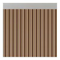 Gordijn Acudam Ferrara Deuren Bruin Ivoor Ondoorzichtig Buitenkant PVC Aluminium 90 x 210 cm