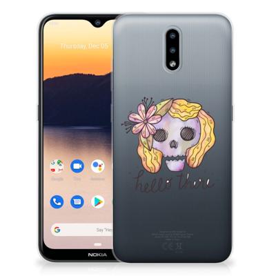 Silicone Back Case Nokia 2.3 Boho Skull Silicone Back Case Nokia 2.3 Boho Skull