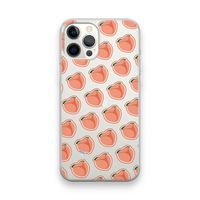 Just peachy: iPhone 12 Pro Max Transparant Hoesje