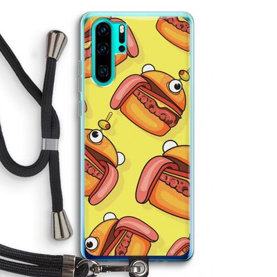 Hamburger: Huawei P30 Pro Transparant Hoesje met koord