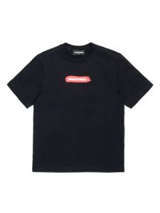 DSQUARED2 KIDS t-shirt en coton à logo imprimé - Noir