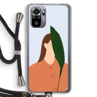 Leaf: Xiaomi Redmi Note 10S Transparant Hoesje met koord