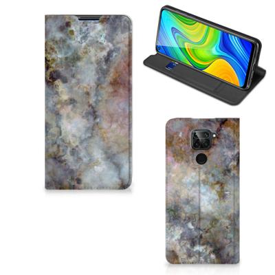 Xiaomi Redmi Note 9 | Standcase | Marmer Grijs