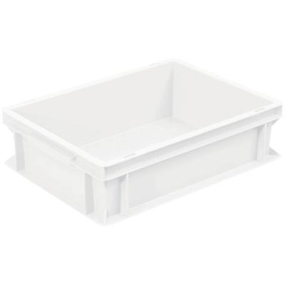 BRB Lagertechnik 1658546 Stapelbak Basic Geschikt voor levensmiddelen (l x b x h) 400 x 300 x 120 mm Wit 1 stuk(s)