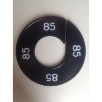 Maatring 9cm zwart/wit 85