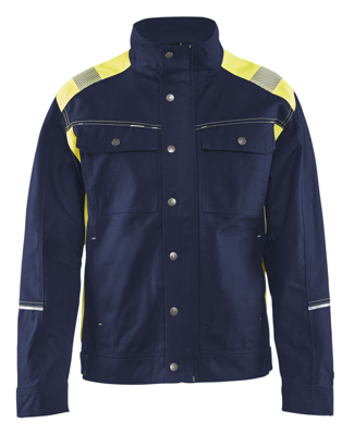 Blåkläder Jack. Ongevoerd Visible 40951370 | Marine/High-Vis Geel | Maat L - 7330509574324