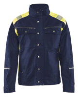 Blåkläder Jack. Ongevoerd Visible 40951370 | Marine/High-Vis Geel | Maat 4XL - 7330509574317