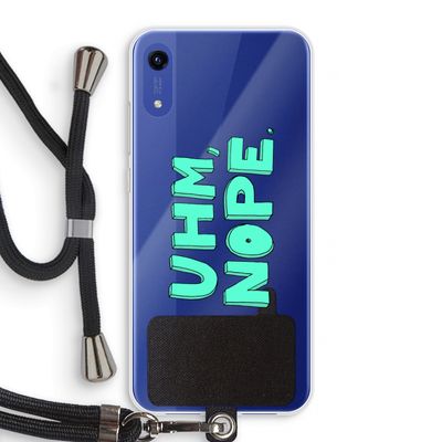 UHM, NOPE.: Honor Play 8A Transparant Hoesje met koord
