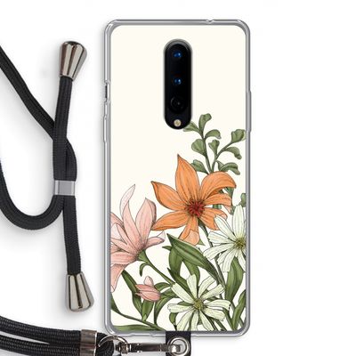 Floral bouquet: OnePlus 8 Transparant Hoesje met koord