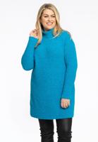 Yoek Pullover High Neck Teddy | Turquoise | Maat 50/52