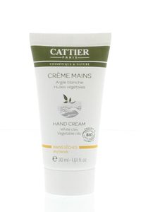 Cattier Handcreme witte klei mini (30 ml)