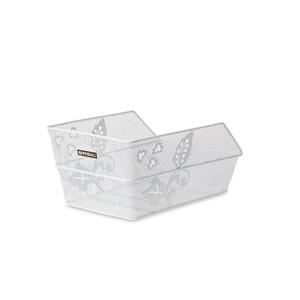 Basil cento s fm - fietsmand - achterop - klein - inclusief bevestigingsmateriaal - wit