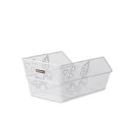 Basil cento s fm - fietsmand - achterop - klein - inclusief bevestigingsmateriaal - wit