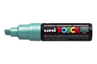 Paintmarker uni posca pc8k b schuin metallic groen