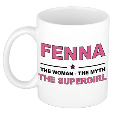 Fenna cadeau mok - Woman Myth Supergirl - naam koffiemok - 300 ml - collega - moederdag Fenna cadeau mok - Woman Myth Supergirl - naam koffiemok - 300 ml - collega - moederdag