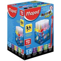 Maped Viltstift Color&apos;Peps 72 stiften in een kartonnen doos (classpack)