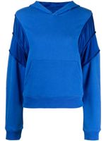 RTA hoodie à design d'empiècements - Bleu