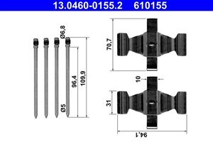 Accessoireset, schijfremblok 13046001552