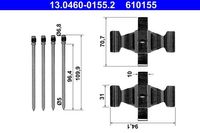 Accessoireset, schijfremblok 13046001552