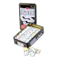 Domino spel - dubbel 9/double 9 - in blik - 55 gekleurde stenen - Dominostenen Domino spel - dubbel 9/double 9 - in blik - 55 gekleurde stenen - Dominostenen